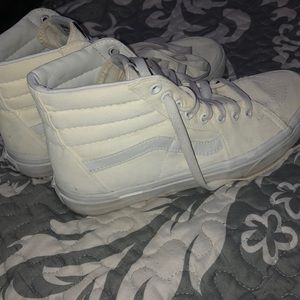 WHITE HIGH TOP VANS